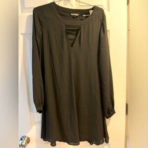 Express little black swing dress